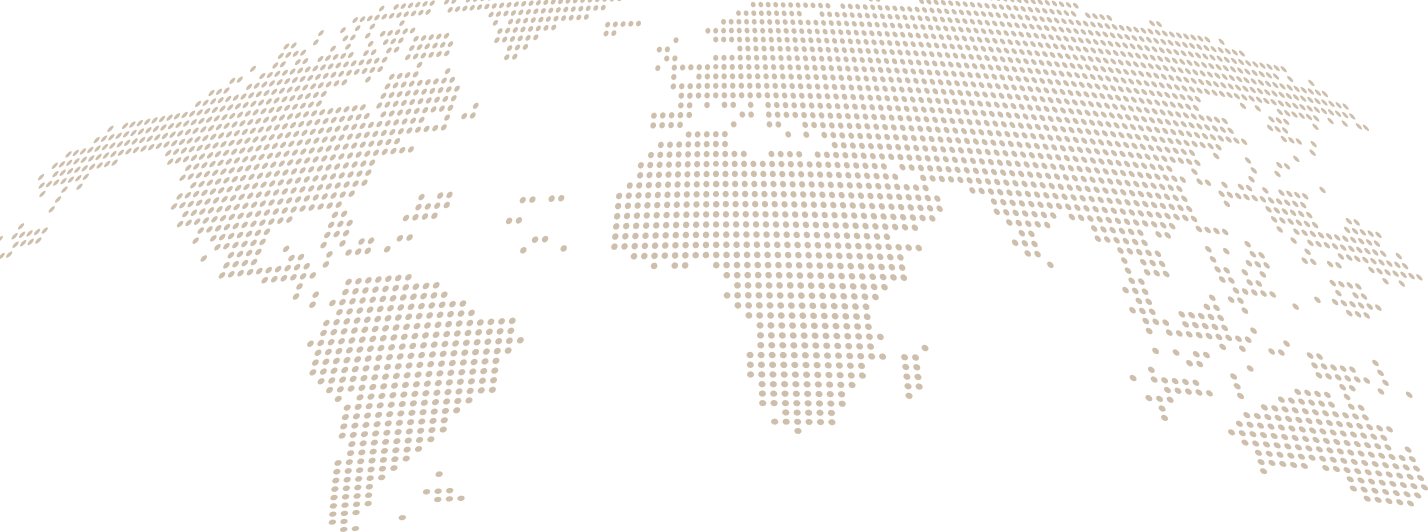Dotted world map showing our sourcing origins
